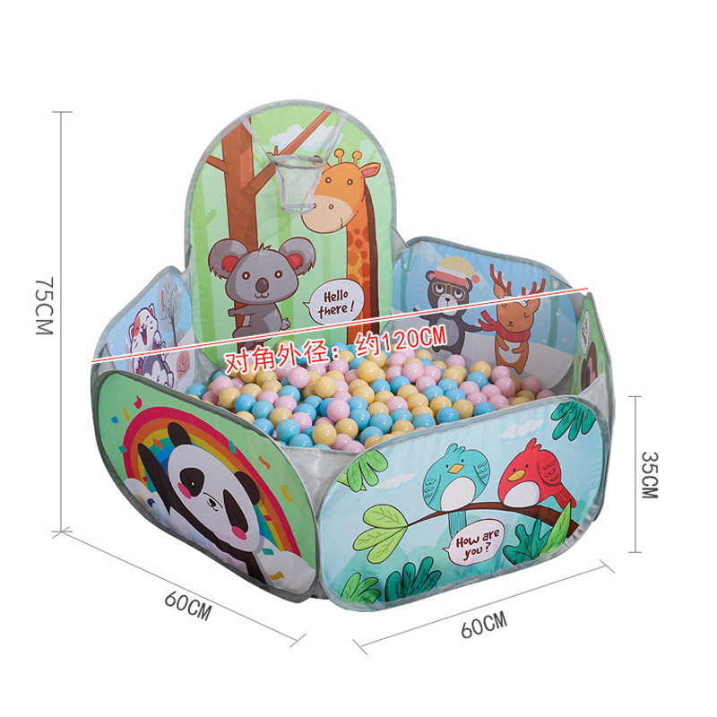 Box portatile da 1.2M per bambini Baby Kids tenda Bebe Balls Pit Ocean Balls Pool Cartoon Park Camping Dry Pool regalo di natale