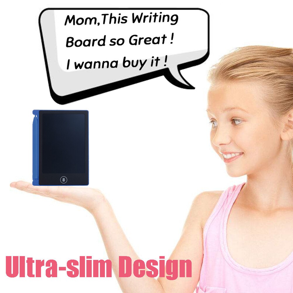 4,4 pulgadas LCD tableta de escritura tablero para garabatear almohadilla de escritura para niños dibujo tablero gráfico niños dibujo tableta tablero de escritura