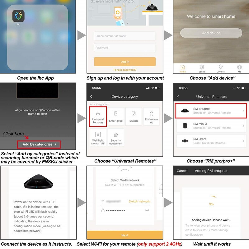 Broadlink RM Pro+ Smart Home Automation Universal Intelligent WiFi/IR/4G Wireless IR Remote Controller