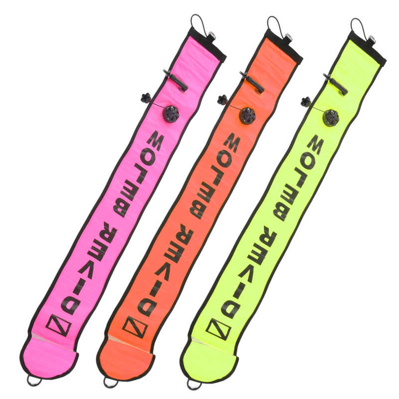 Diving Surface Marker Buoy Diving Inflatable Safety Tube 120x15cm Safety for Diving