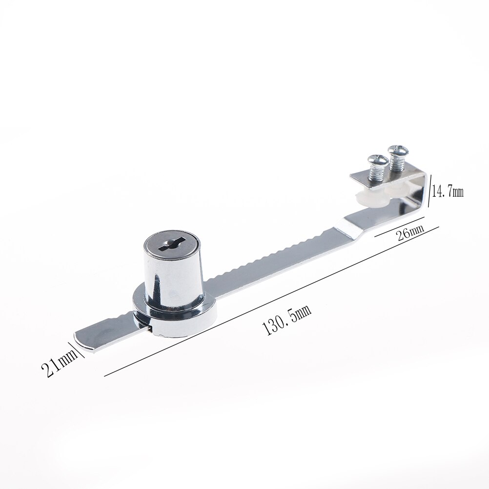 Cabinet Sliding Glass Door Lock+Keys For Reptile Vivarium Showcase Display Case