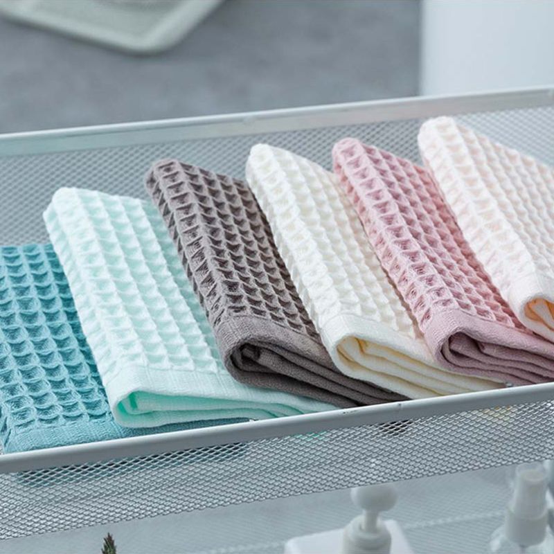 Soft Cotton Waffle Face Towels Home Textile for Adult Soft Absorbent Household Bathroom Towel Toiletries Household