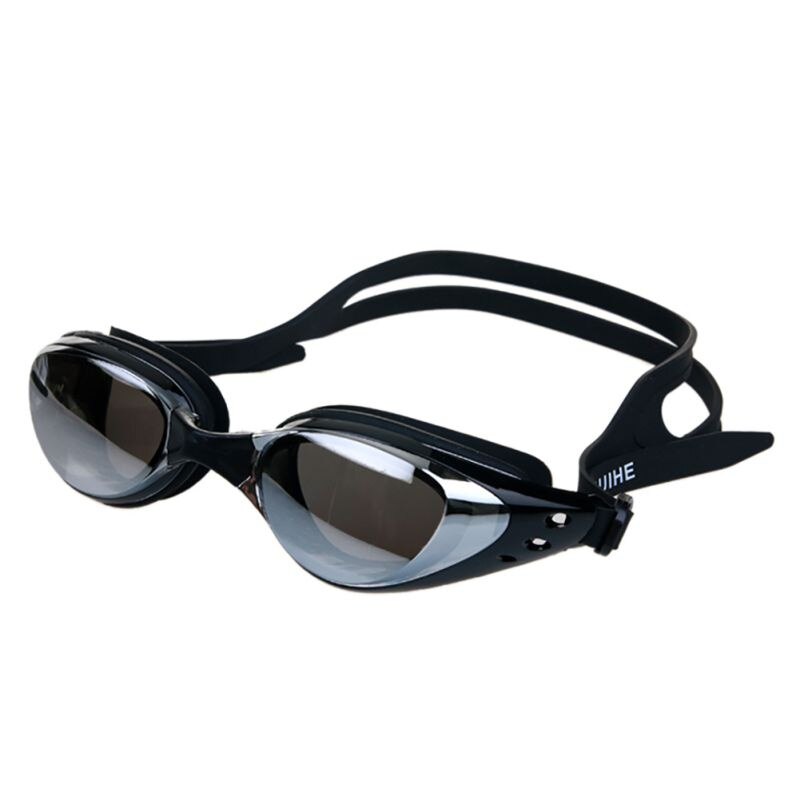 Mirrored Swim Goggles Silicone Seal Swimming Goggles Diving Glasses UV Protection Anti-fog Anti-shatter Waterproof Swim: B