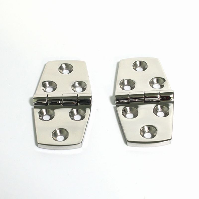 4Pcs Marine Boat Stainless Steel Strap Hinge 3" x 1.5" Hinges Door Hardware