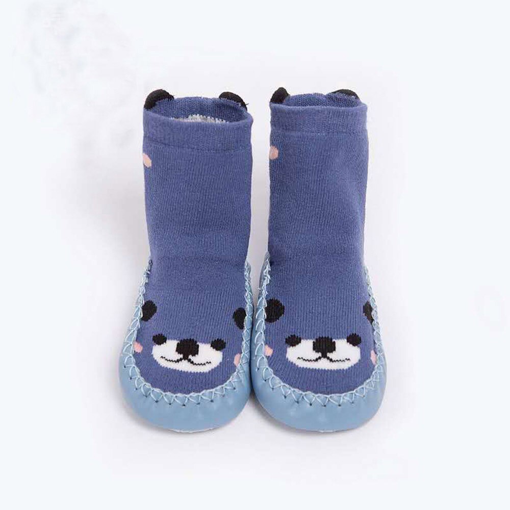 ARLONEET calzini da pavimento antiscivolo per bambini neonate ragazzi cartoni animati animali spessi caldi calzini antiscivolo pantofole L1017