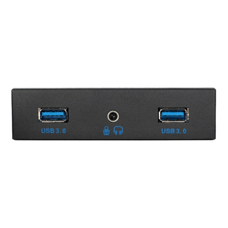 Usb3.0 áudio dois-em-um fone de ouvido jack desktop disquete drive painel