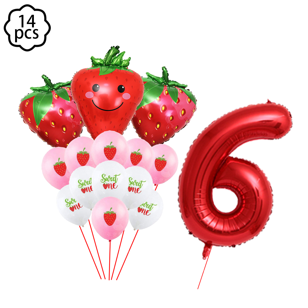 Strawberry party plates cups napkin tablecloth supplies baby shower kids girls birthday supplies Strawberry birthday Party Decor