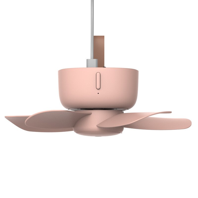 Mini Home Dormitory Ceiling Fan Student Bed-mounted USB Charging Ultra-quiet 4-speed Adjustable Energy-saving Ceiling Fan: 02