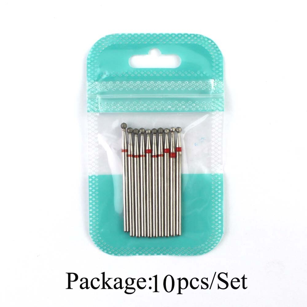 Juego de brocas de diamante para manicura, broca para uñas, Arco Iris, 10 Uds.: 10pcs-H6