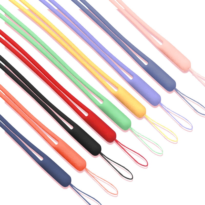 Silicone Mobile Phone Lanyard Silicone Fan Wrist Strap Speaker Rain Umbrella Strap Elastic Liquid Silicone Strap
