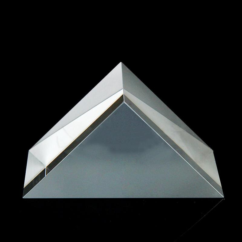 50x50x50mm Optical Glass Triangular Prisms Lsosceles K9 Prism Physics Refractor Light Spectrum Optics