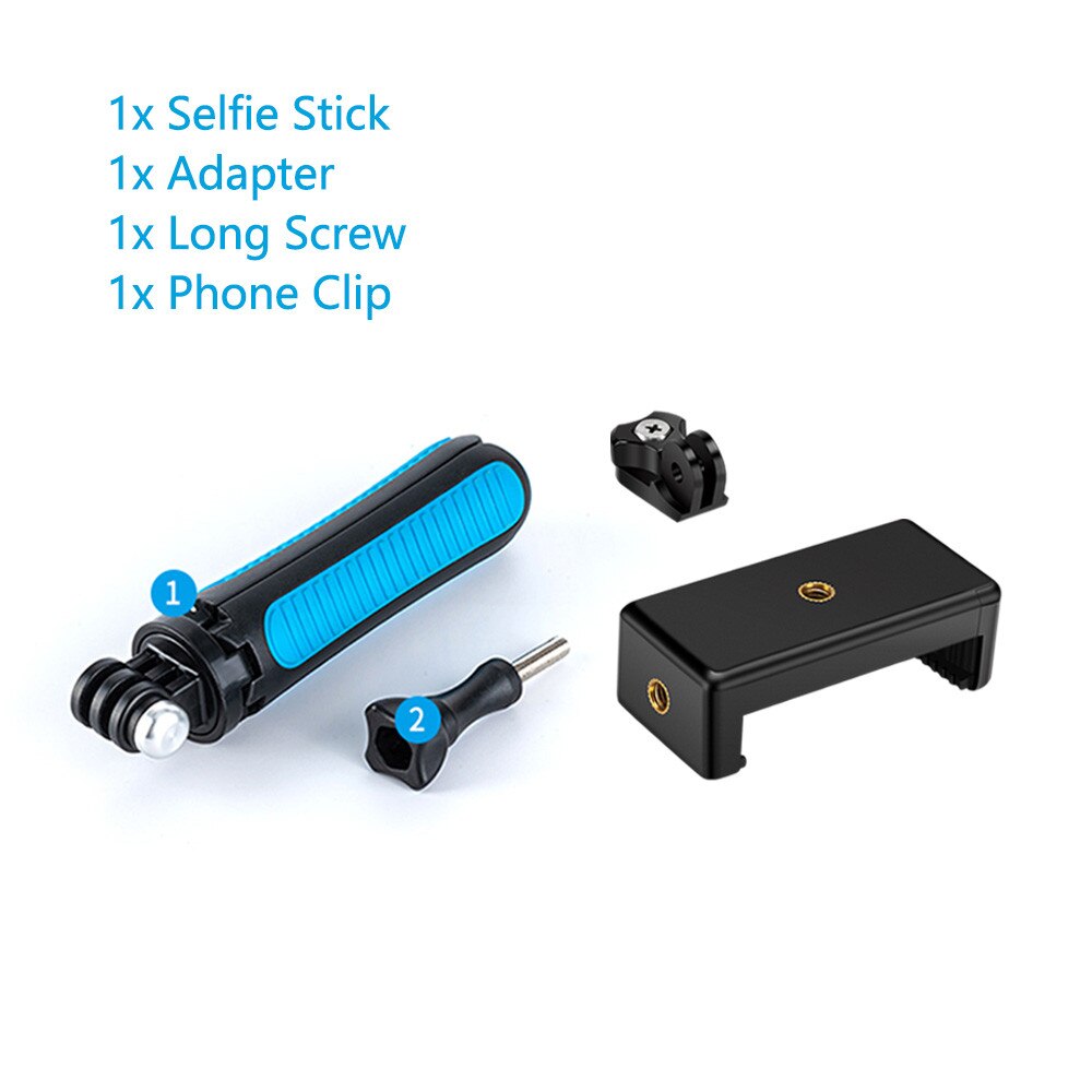 TELESIN Mini Hand Selfie Stock Stativ Für GoPro Held 5 6 7 8 9 10 Für Osmo Aktion Insta360 SJACAM für IPhone Kamera Zubehör: Pro Telefon und Kamera