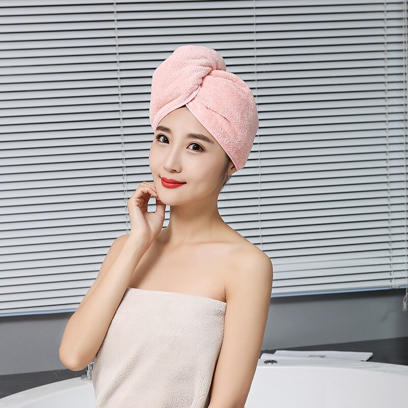 Nouvelle rayure cheveux serviette douce magique microfibre cheveux séchage rapide sèche serviette serviette de bain chapeau bouchon rapide Turban sec salle de bain Towe