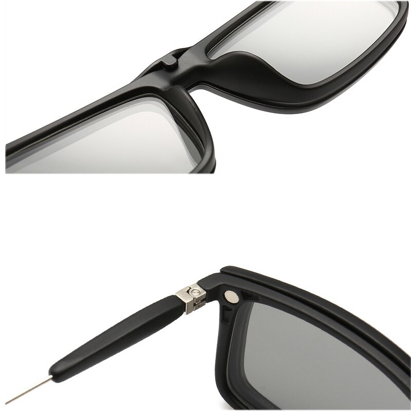 Lunettes de soleil polarisées en plastique TR90, monture Flexible pour la conduite de nuit, 4 pièces