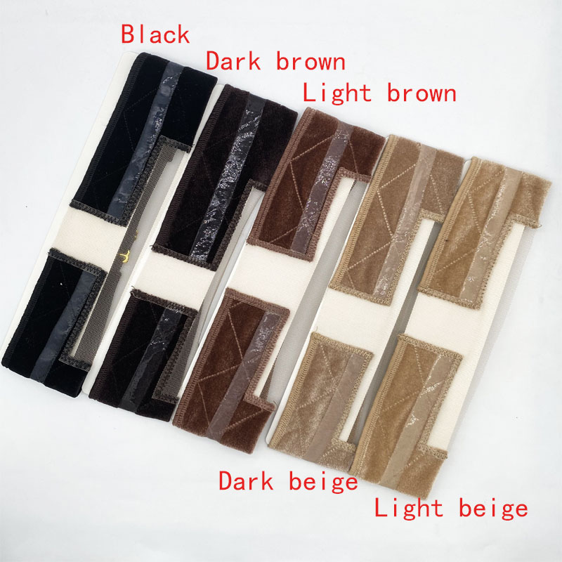 Grip per parrucca da donna in morbido velluto antiscivolo Fascia per capelli da donna Fascia in silicone Velluto per contenere accessori per parrucche: YELLOW