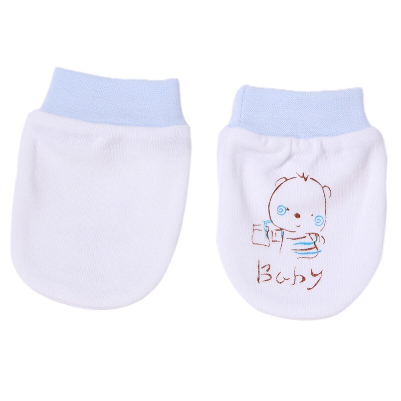 Mélange de coton belle bébé gants de preuve confortable respirer librement Anti rayures bébé gants -né mitaine LA674147