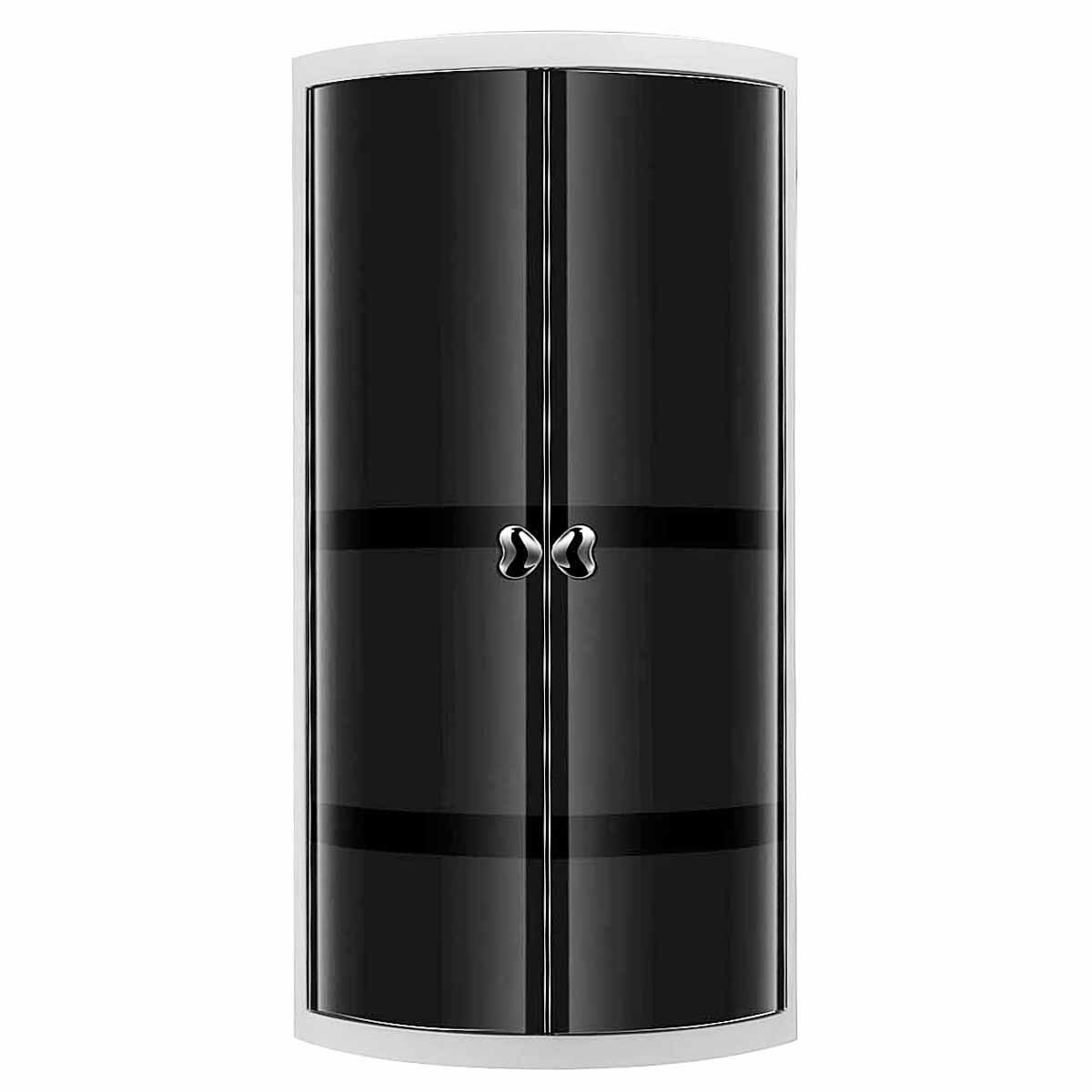 Bathroom shelf Plastic Triangle Storage Rack Wall-absorbing Cosmetic Storage Box Free Punching Kitchen Bathroom Accessories: L 3 Layer