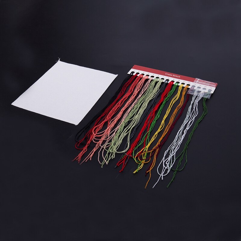 DIY hand-woven cross stitch set embroidery set 14CT flower bee pattern stitch 15 * 19cm home decoration