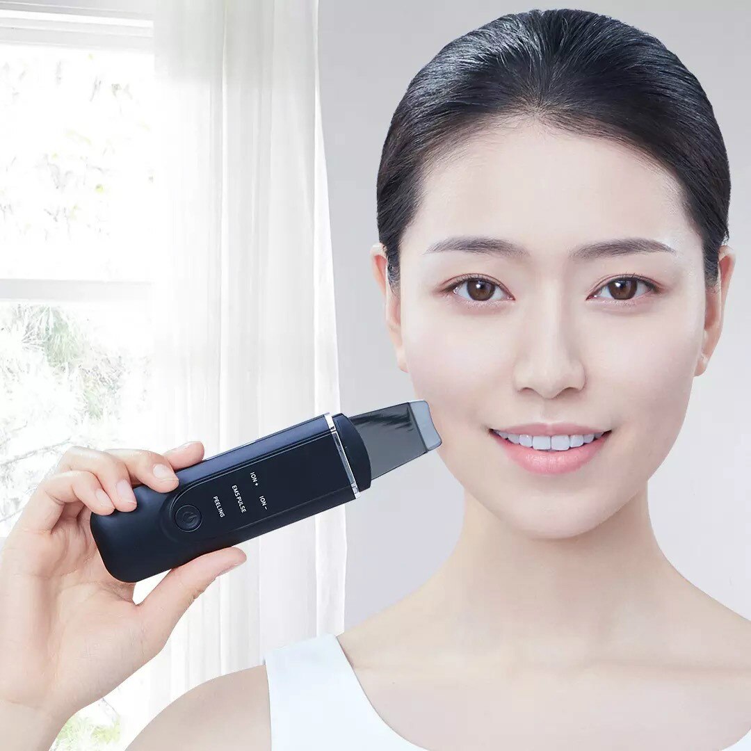 MS7100 Ultrasonic Facial Skin Scrubber Exfoliating Face Cleaning Peeling Rechargeable Care Device Beauty Instrument