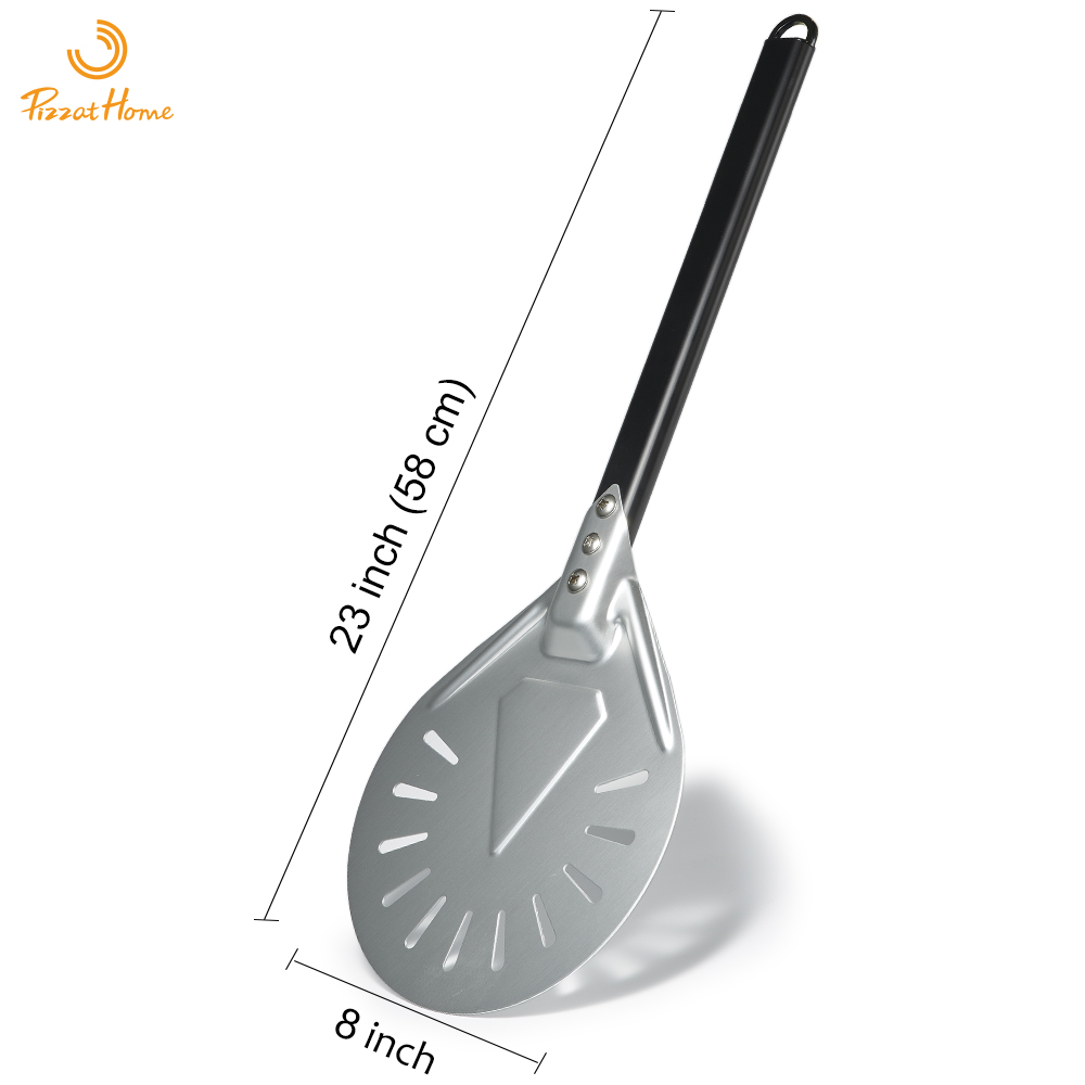 PizzAtHome 7/8/9 Zoll Pizza Drehschale Aluminium Pizzaschaufel Pizzaschale Paddel Kurzes Pizzawerkzeug Ofenzubehör: MULTI
