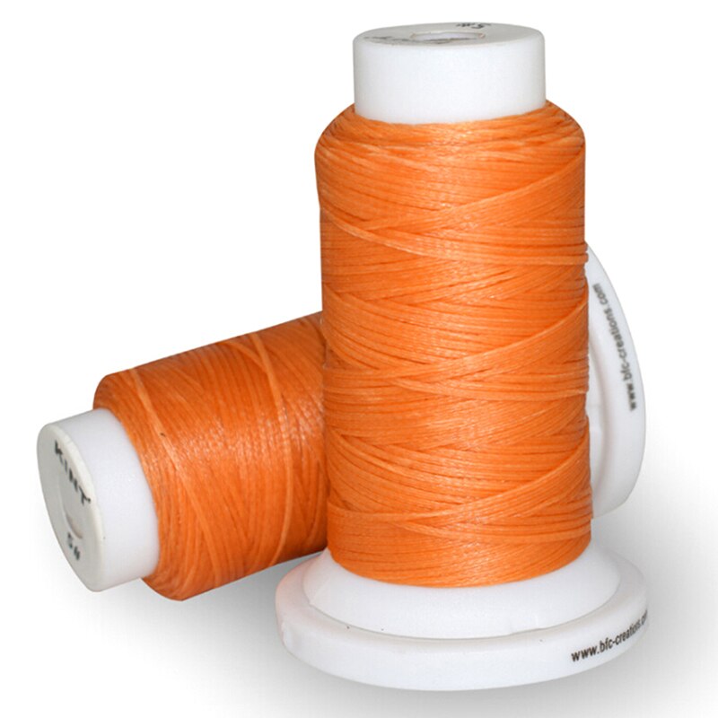 1PC 50Meters DIY Handicraft Tool Hand Waxed Thread 0.8mm 50m Polyester Cord Sewing Machine Stitching For Leather Craft: light brown