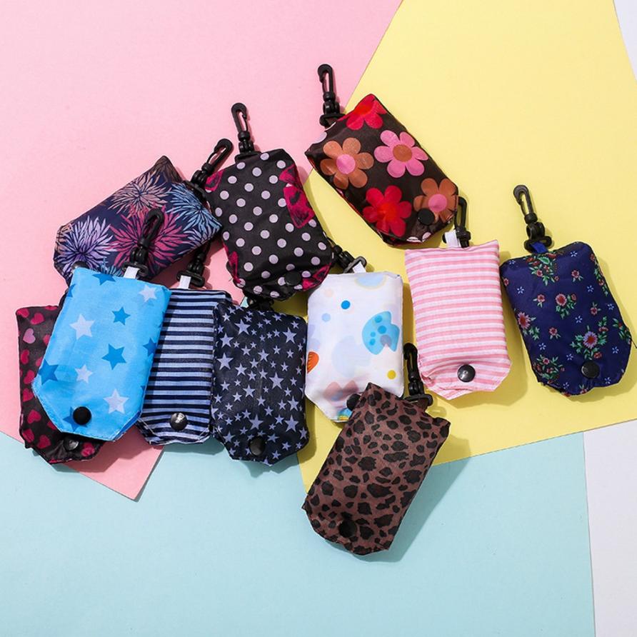 Handtassen Vrouwen Opvouwbare Herbruikbare Nylon Eco Handtas Opslag Reizen Winkelen Tote Boodschappentassen Lichtblauw