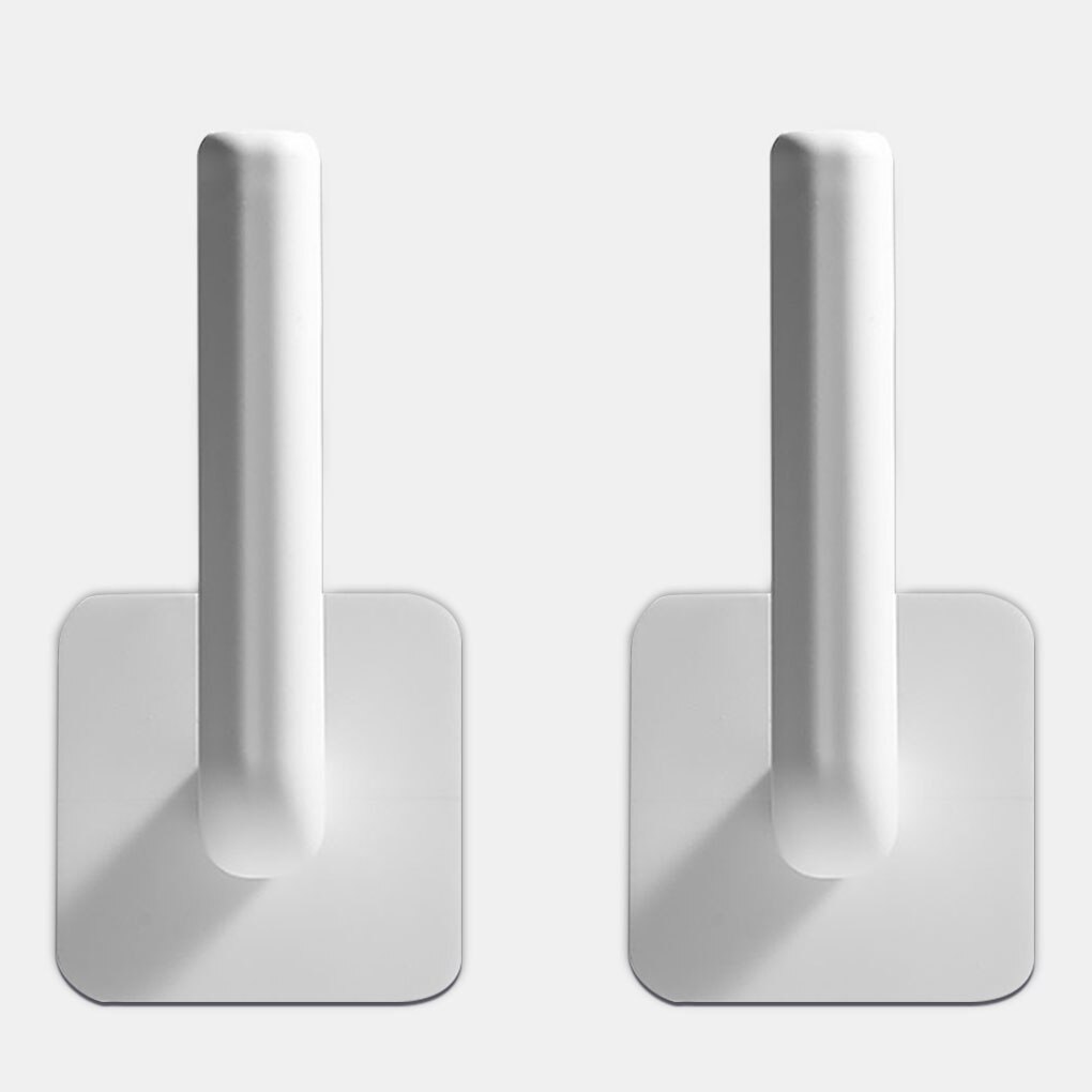 2Pcs Multi-functional Wall Hanging Rack Roll Paper Towel Hanger Wall-mounted No Punch Bathroom Kitchen Gadgets Storage Rack