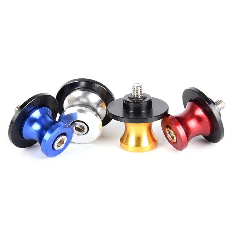 2pcs/lot Universal 6mm swing arm Spools Sliders motorcycle accessories parts Swingarm Spool Sliders