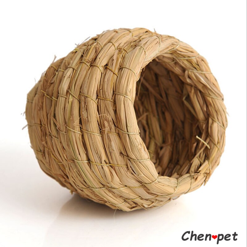 Handmade Natural Grass Bird Nest Bird House Parrot Pigeon Nest Warm Pet Bedroom Courtyard Bird Cage Accessories Four Seasons