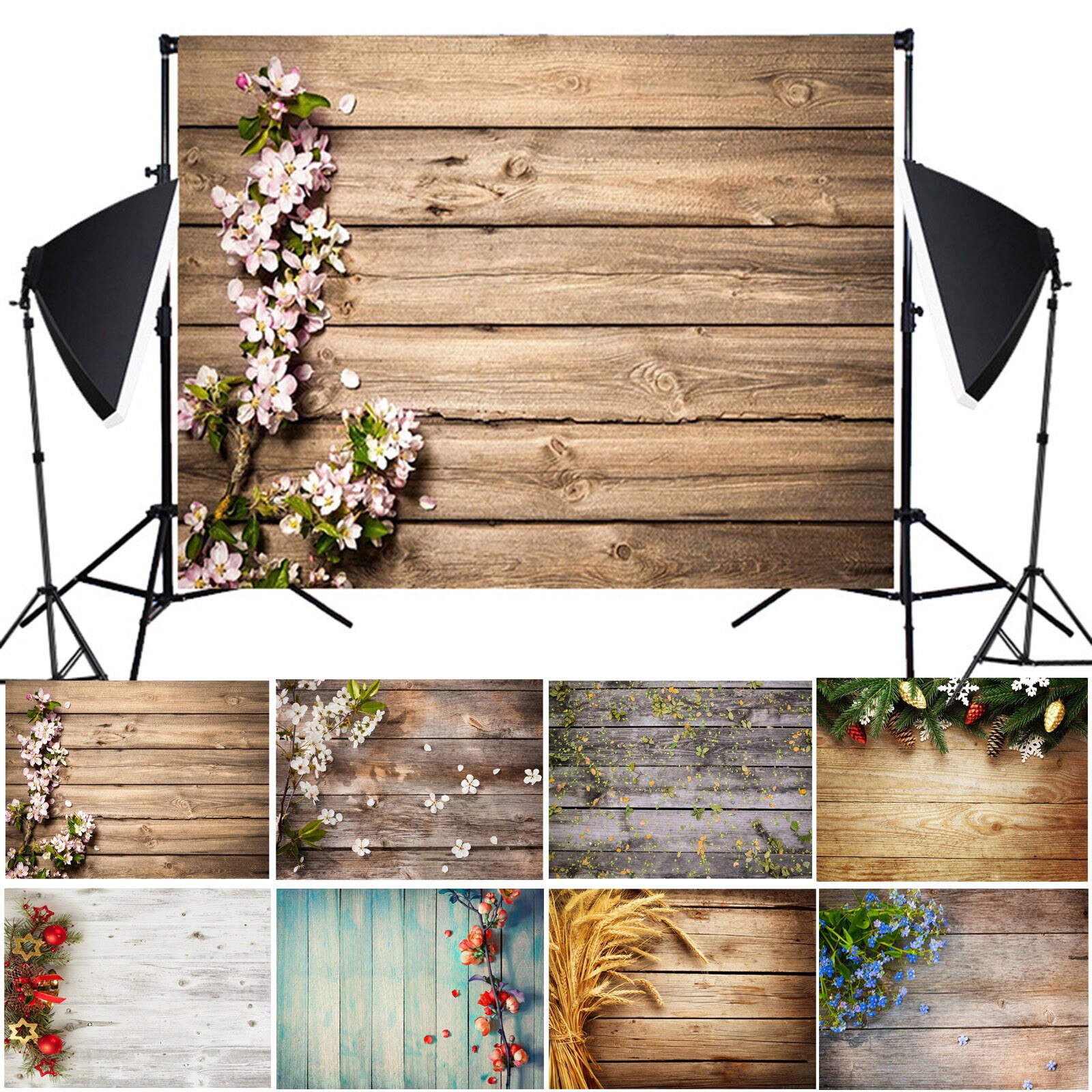 Imitation Wood Grain Photography Props 3d Photo Background Cloth Presentation Home Wall Sticker Room Decoration