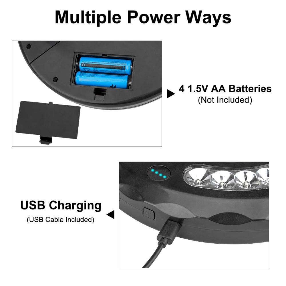 28 lysdioder terrasse paraply lys usb oppladbar stang plenlampe bærbar telt lanterne til hage utendørs camping belysning