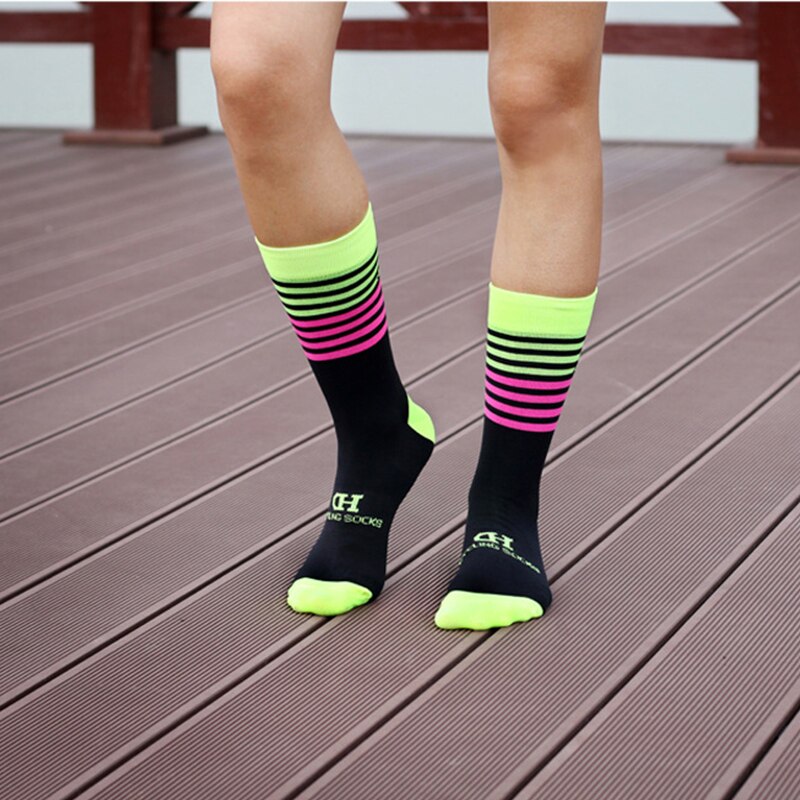 DH SPORTS Men Women Cycling Socks Elastic Outdoor Wearproof Footwear For Road Bike Socks Mountain Bicycle Socks