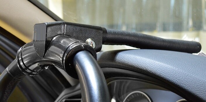 T shaped type Car steering wheel lock auto anti theft lock: 2001A30 black