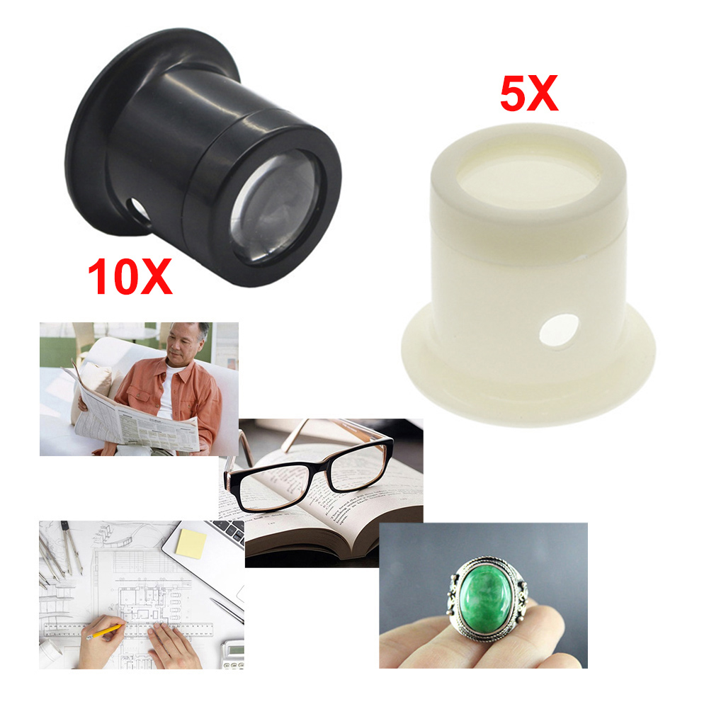 Monoculaire Vergrootglas 5X/10X Draagbare Lens Juwelier Horlogereparatie Vergrootglas Tool Eye Vergrootglas Len Repair Kit Tool Accessoire