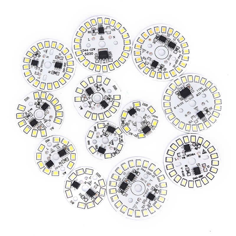 Lámpara de parche de bulbo de 220V LED placa SMD módulo Circular placa de fuente de luz para bombilla