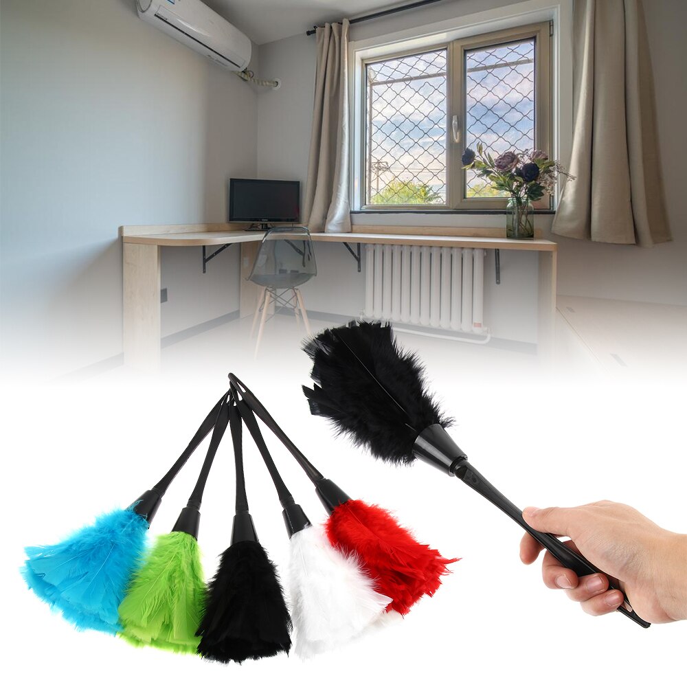 1Pc Turkije Plumeau Kleurrijke Anti-Statische Plastic Handvat Reinigen Stof Auto Dashboard Cleaner Draagbare Tools Voor Huishoudelijke