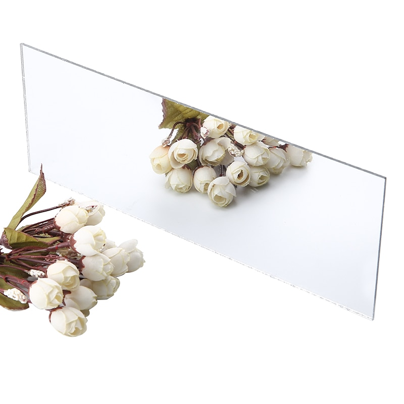3mm Thickness Acrylic Mirror Sheet Clear Plxiglass Mirror Decal Sticker Mirror Board Home Bathroom Wall DIY Decoration