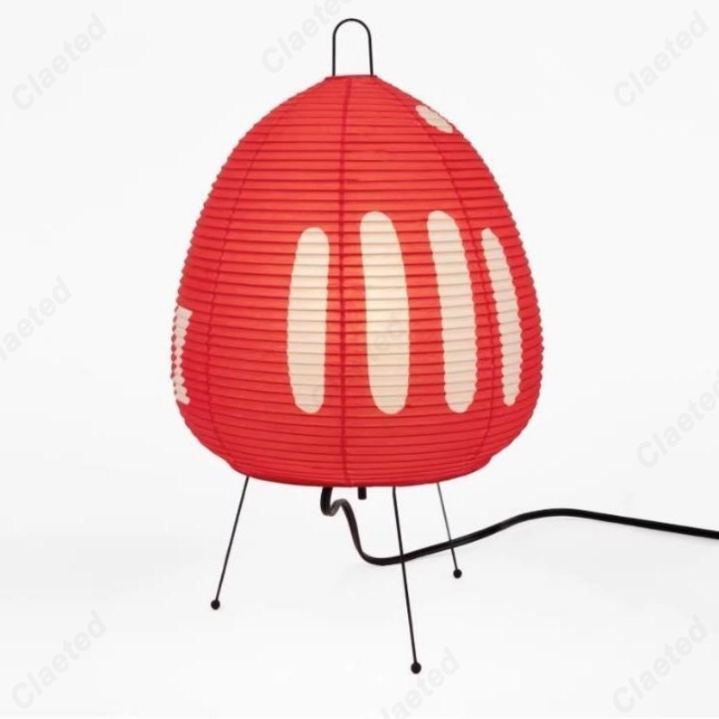 Og minimalistisk led-rispapirbordlampe retro boligindretning stue soveværelse spisestue atmosfære dekorativ belysning