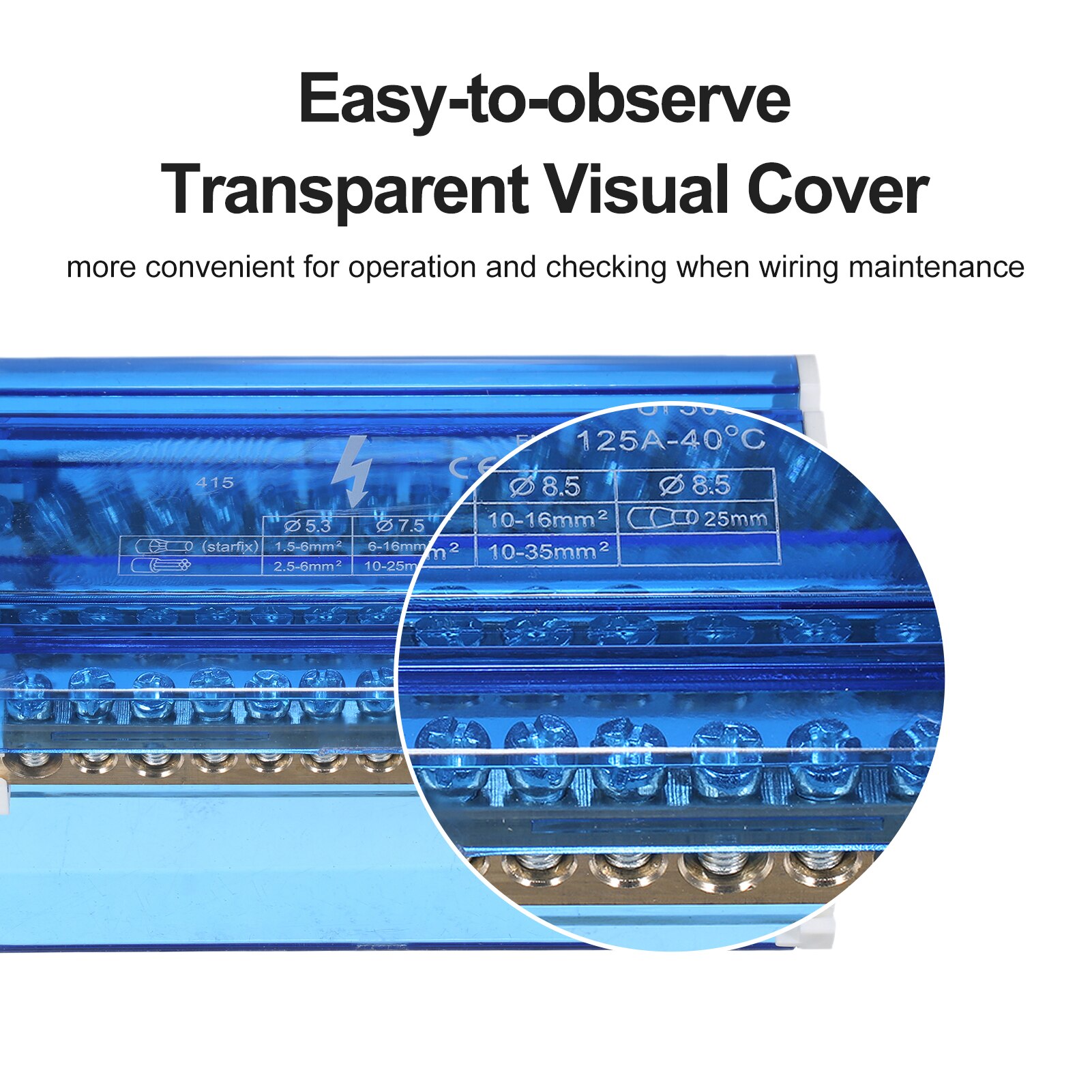 Terminal Distribution Box Connection Box Junction Box with Cover Din Rail Terminal Block Line-divider Wire Terminal Block