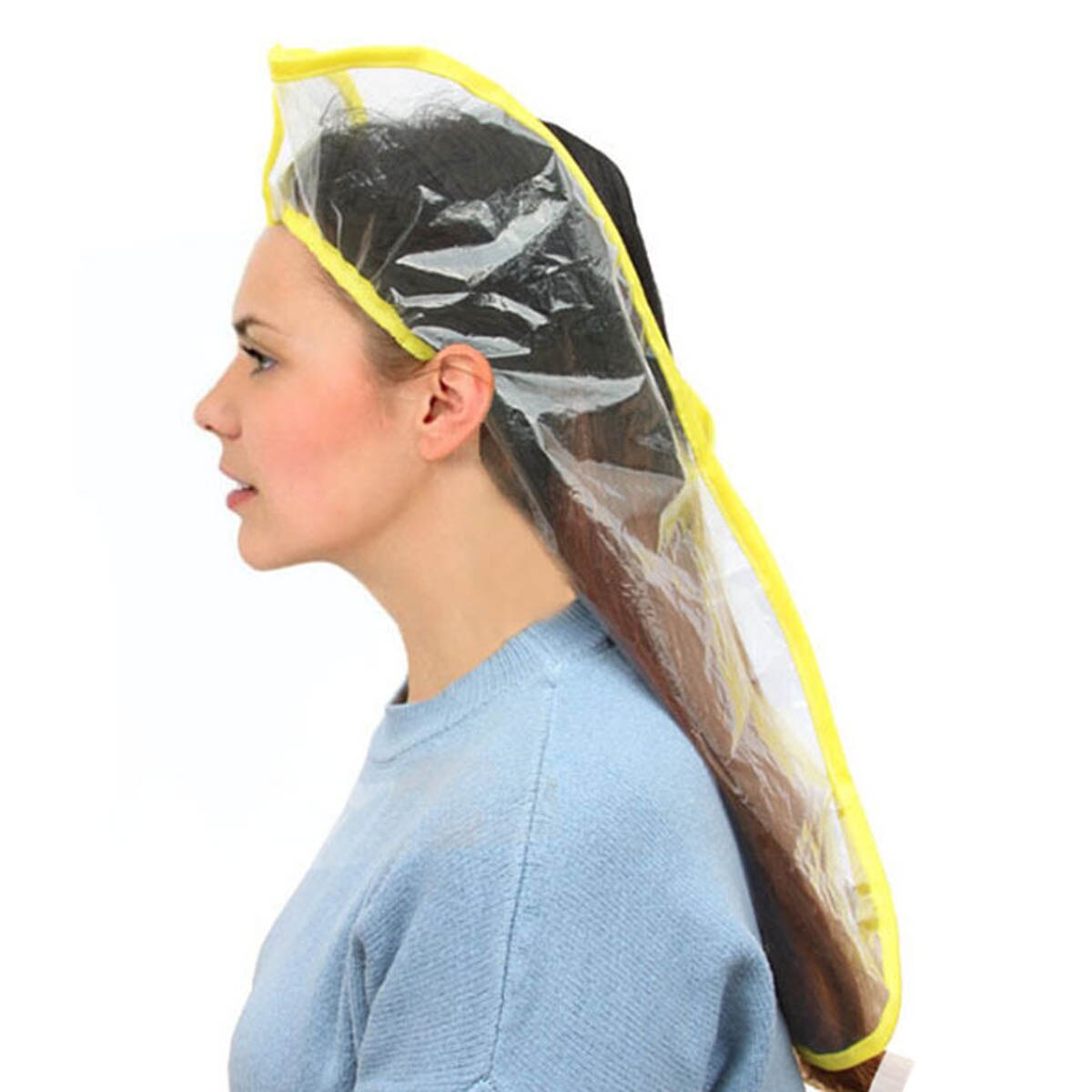 Hair Shampoo Funnel Transparent Plastic Baked Oil Hair Care Hood for Home Hair Salon