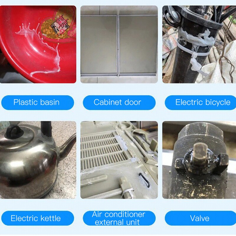 300G Industriële Metalen Reparatie Pasta Lijm Hittebestendigheid Koude Lasmetaal Reparatie Pasta A &amp; B Lijm Gel Casting agent Gereedschap