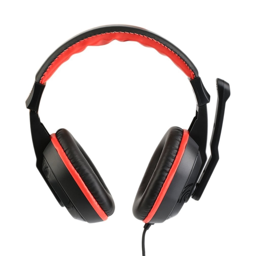 Spielen Kopfhörer 3,5mm Einstellbare Stereo Typ Lärm-abbrechen Computer Headset Mit Mikrofone Für PC Gamer: Schwarz und rot
