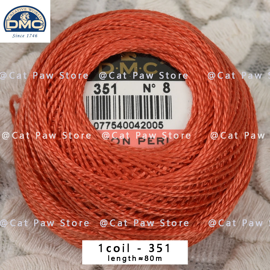 Hilos de punto de cruz DMC originales, hilo de bordar, hilo de moulina, hilo de algodón para gancho, hilo de coser, línea de ganchillo