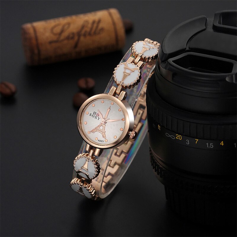 Mode Eiffeltoren quartz Horloge Soxy Horloge Relojes Vrouwen Horloge Dames Horloge Klok relogio feminin