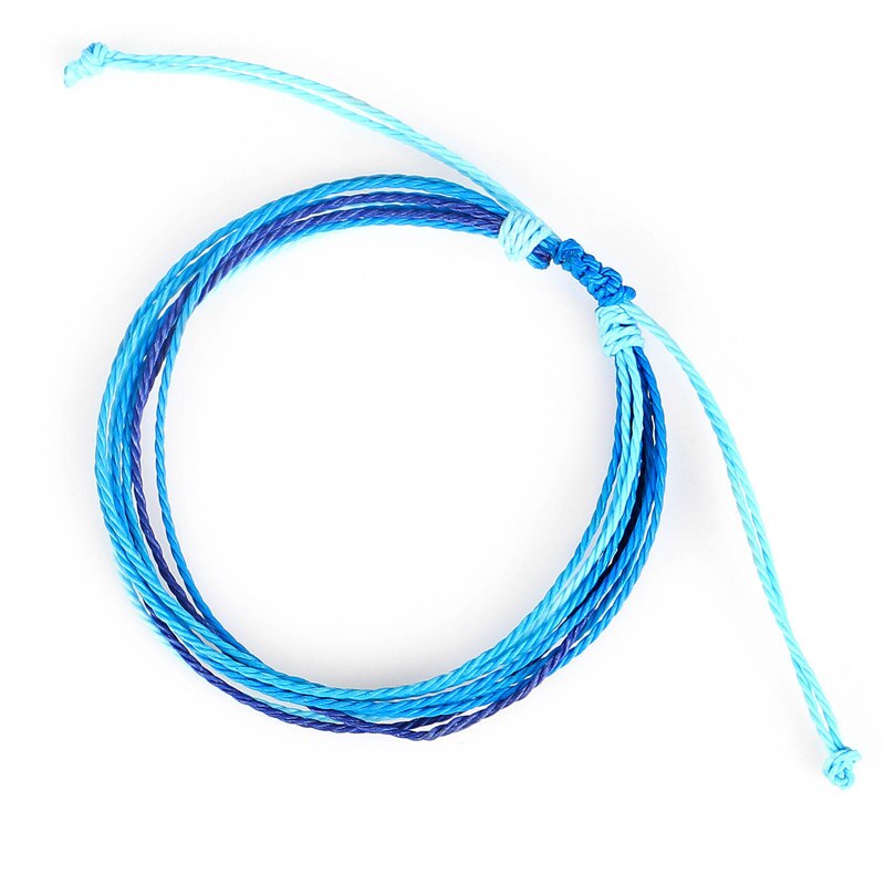 Handgemaakte Wax String Armbanden Kleuren Wit Zwart Rood Blauw Geel Mens Womens Nylon Koord Charm Vriendschap Armband: 1