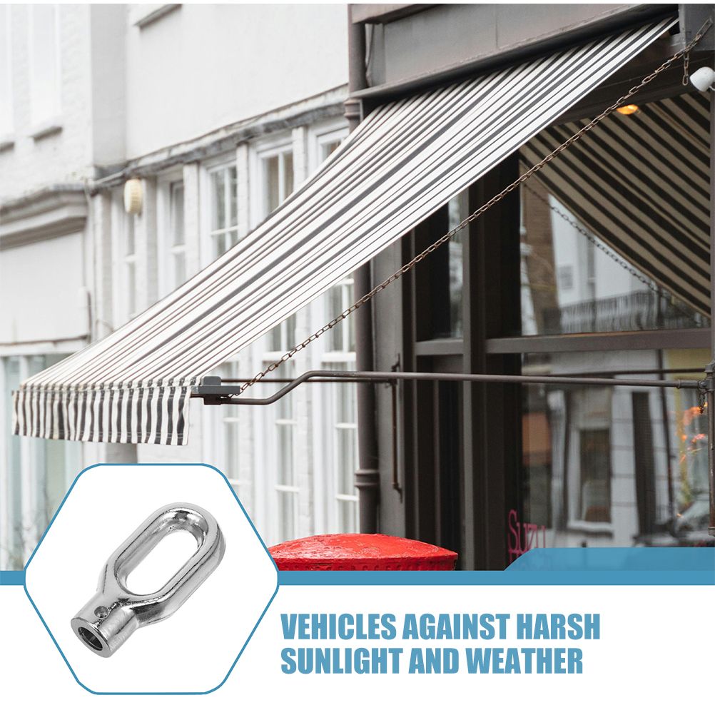 Manivela de toldo con gancho, persianas de bambú para tienda de Patio exterior, piezas de persiana enrollable de aleación de aluminio retráctil, Hardware de toldo pesado