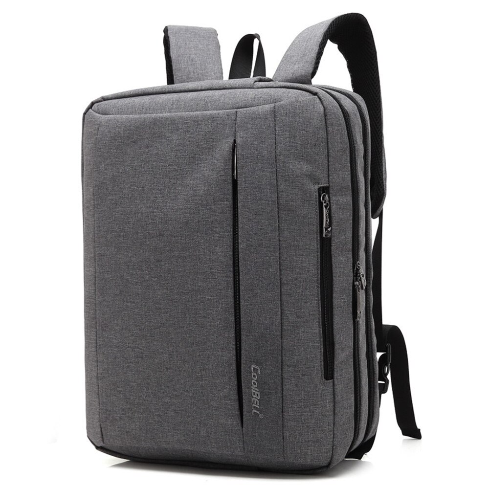 COOLBELL-mochila para ordenador portátil de 15,6/17,3 pulgadas, bolso de hombro para viaje de negocios, impermeable, antirrobo: GREY / 17 pulgadas