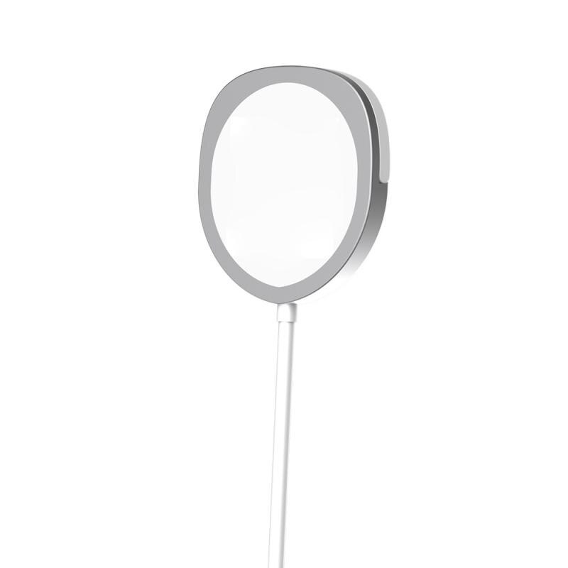 2 In 1 Magnetic Wireless Charger And Desktop Holder For IPhone 12 Pro Max 12 Mini 15W Qi Magnetic Fast Charging Wireless Charger: sliver