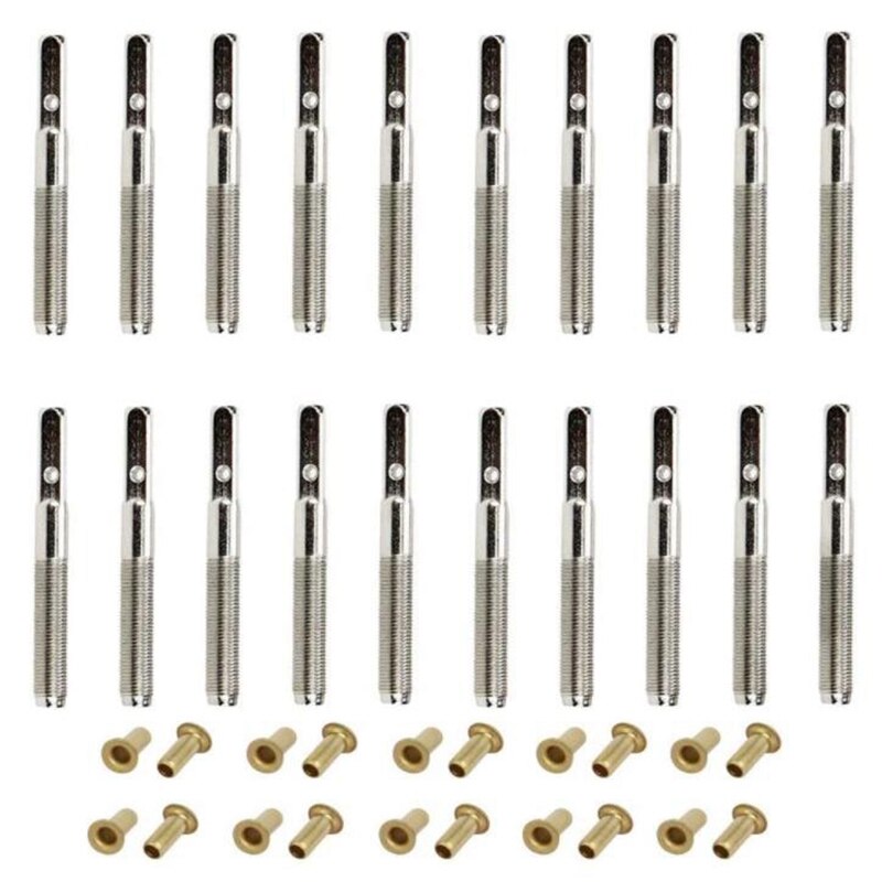 20 Pcs Lyre Harp Tuning Pin Nails with 20 Pcs Rivets Set for Lyre Harp Small Harp Musical Stringed Instrument: Default Title