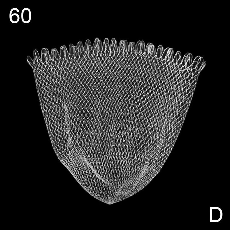 Nylon Fishing Nets Collapsible Fishing Tools Durable Nylon Dip Large Thick Net Depth Rhombus Landing Hole Mesh Thread Foldi O9F9: 60 small hole